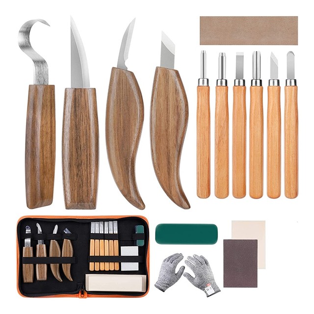 Wood Carving Tools Whittling Kit Woodworking Kit Whittling Kit Deluxe Spoon  Carving Knife Kits Fit For